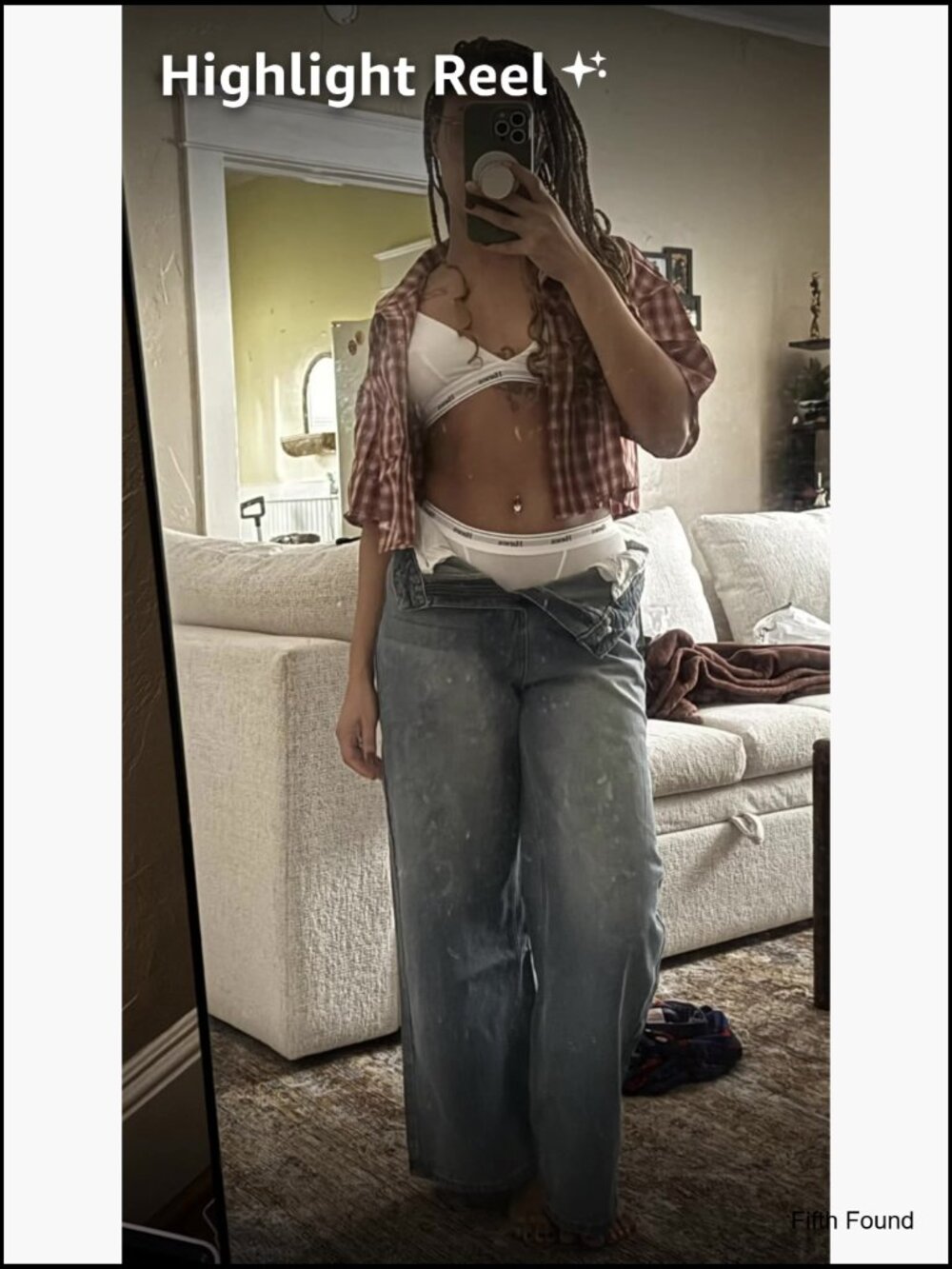 Wide Leg Baggy Jeans Y2K 90s Vintage Hip Hop Denim Trousers Streetwear - Picture 7 of 7